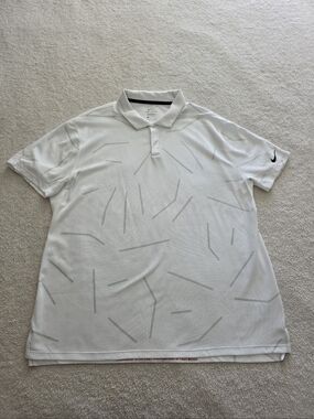 Nike Tiger Woods Dri-FIT Golf Polo, Men's Size XL, EUC - Photon Dust